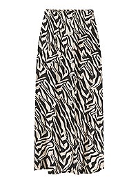 ONLNOVA LIFE VIS BUTTON SKIRT BLACK ZEBRA - Only