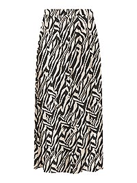 ONLNOVA LIFE VIS BUTTON SKIRT BLACK ZEBRA - Only