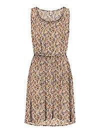 ONLNOVA LIFE VIS SL SARA DRESS DULL GOLD - Only