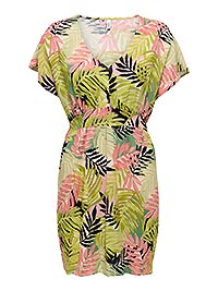 ONLNOVA LIFE VIS SS MACEY DRESS WATERCRESS - Only