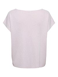 ONLSHINA SS GLITTER VNECK PALE LILAC - Only