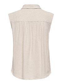 ONLSIESTA SL LINEN BL SHIRT MOONBEAM - Only