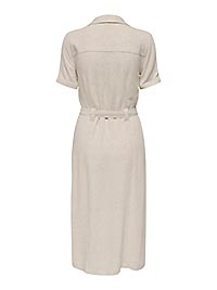 ONLSIESTA SS LIN BL SHIRT DRESS MOONBEAM - Only