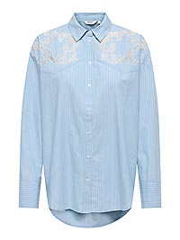 ONLSUVY LS EMB STRIPE SHIRT WVN SOFT CHAMBRAY - Only