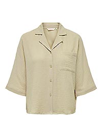 ONLTHYRA SS SHIRT NOOS OXFORD TAN - Only