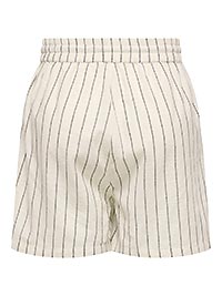 ONLTIZANA STRIPE STRING SHORTS SILVER LINING - Only