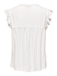 ONLVESTINE SS TOP WVN CLOUD DANCER BLUE - Only