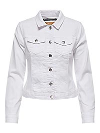ONLWONDER DNM JACKET NOOS WHITE - Only