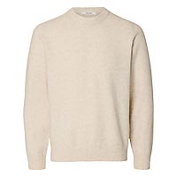 RAI LS KNIT CREW NECK CHIPMUNK - Selected