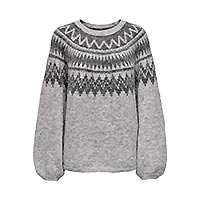 REYKJA KNIT WHITE CAP GRAY  - Only