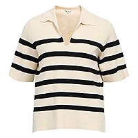 REYNARD POLO KNIT SANDSHELL BLACK - Object