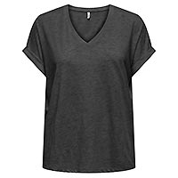 RINA TOP DK GREY SILVER GLIT - Only