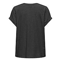 RINA TOP DK GREY SILVER GLIT - Only
