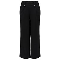 SANIA BUTTON PANT BLACK L32 - Only