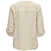 SAY LINEN TOP OATMEAL - JDY