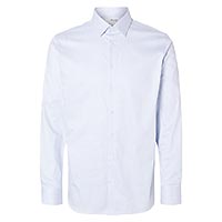 SILM PERF SHIRT STRIPES BLUE - Selected