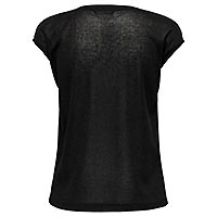 SILVERY TOP LUREX BLACK - Only
