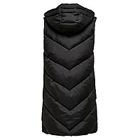 SKYLAR HOOD WAISTCOAT BLACK - JDY