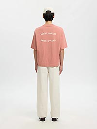 SLHBOXYLIAM SS ONECK TEE HOTEL AMOUR ROSE DAWN - Selected