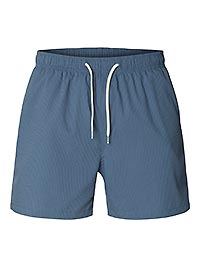 SLHCOOPERSEERSUCKER SWIMSHORTS BLUE MIRAGE - Selected