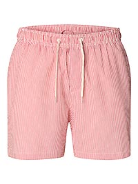 SLHCOOPERSEERSUCKER SWIMSHORTS POINSETTIA - Selected