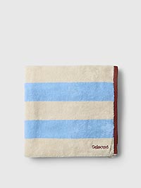 SLHGIO TOWEL CASHMERE BLUE STRIPES - Selected