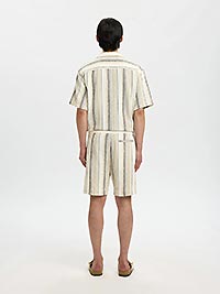 SLHREGCAL SHORTS EGRET BROWN - Selected