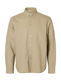 SLHREGCLAY LINEN BLEND BD LS SHIRT PURE CASHMERE - Selected