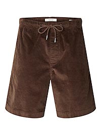 SLHREGULARJACE CORDUROY SHORTS BRACKEN - Selected