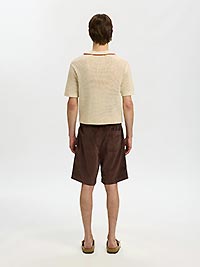 SLHREGULARJACE CORDUROY SHORTS BRACKEN - Selected