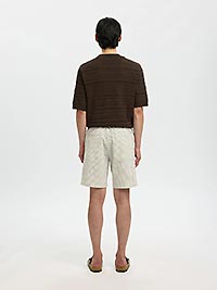 SLHREGULARKARL SEERSUCKER DEEP LICHEN - Selected