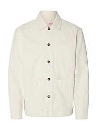 SLHREGULAR HOTEL AMOUR OVERSHIRT EGRET - Selected