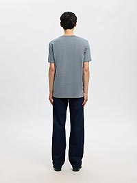 SLMASPEN SS ONECK TEE MEDIUM GREY MELANGE - Selected