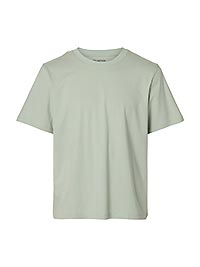 SLMASPEN SS ONECK TEE NOOS AQUA GRAY - Selected
