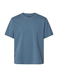 SLMASPEN SS ONECK TEE NOOS BLUE MIRAGE - Selected