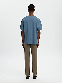 SLMASPEN SS ONECK TEE NOOS BLUE MIRAGE - Selected