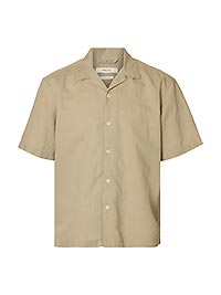 SLMRLXCLAY LINENBLEND SS SHIRT PURE CASHMERE - Selected