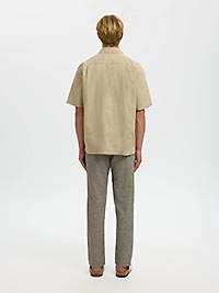 SLMRLXCLAY LINENBLEND SS SHIRT PURE CASHMERE - Selected