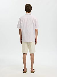 SLMRLXCLAY LINENBLEND SS SHIRT ROSE DAWN - Selected