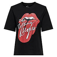 STONES TSHIRT TOP BLACK - Only