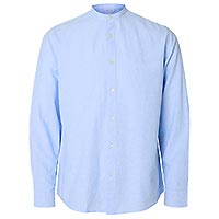 SUN SHIRT REG BLUE WHITE - Selected