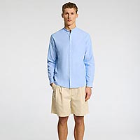 SUN SHIRT REG BLUE WHITE - Selected