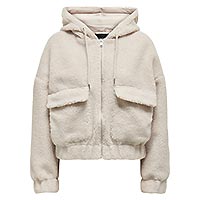 TANJA TEDDY JACKET STONE - Only