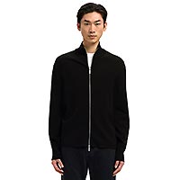 TELLER ZIP CARDIGAN BLACK - Selected