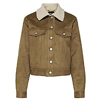 TULIP JACKET COGNAC TEDDY - Only