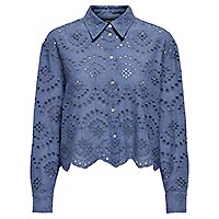 VALAIS LS SHIRT INDIGO - Only