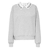 WILLOW SWEATSHIRT LIGHT GREY - Only