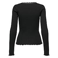 XENA LACE TOP BLACK - Only