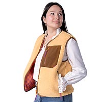 VESTE SHERPA BEIGE - Billybelt