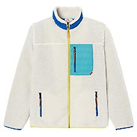 VESTE SHERPA IVOIRE BLEU - Billybelt
